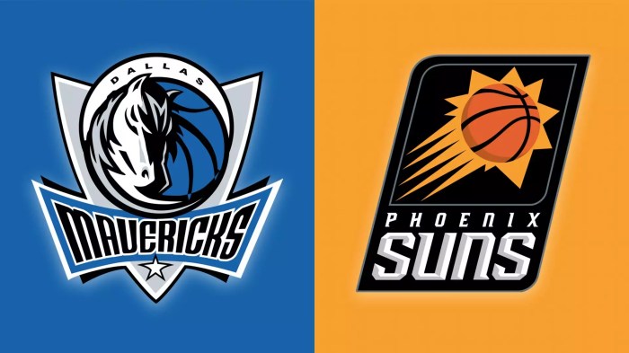 Suns vs mavericks