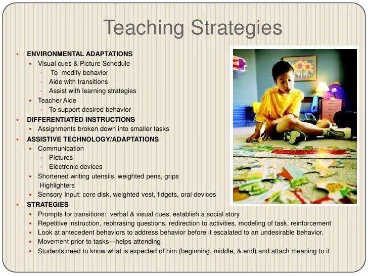 Autistic classroom strategies autism kids help