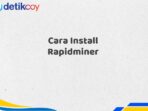 Cara Install Rapidminer