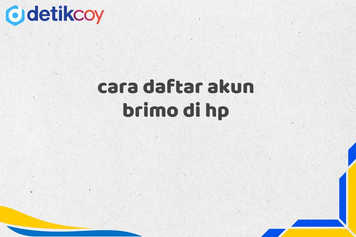 cara daftar akun brimo di hp