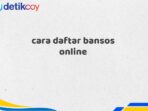 cara daftar bansos online