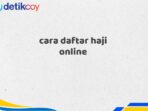 cara daftar haji online