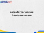 cara daftar online bantuan umkm