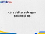 cara daftar sub agen gas elpiji  kg