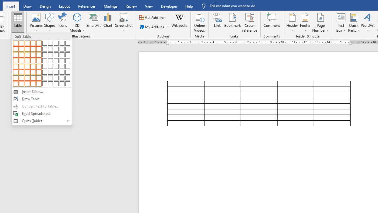 Bagaimana Cara Membuat Tabel Di Microsoft Word