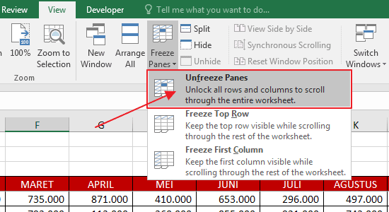 Bagaimana Cara Menggeser Sel Dalam Excel