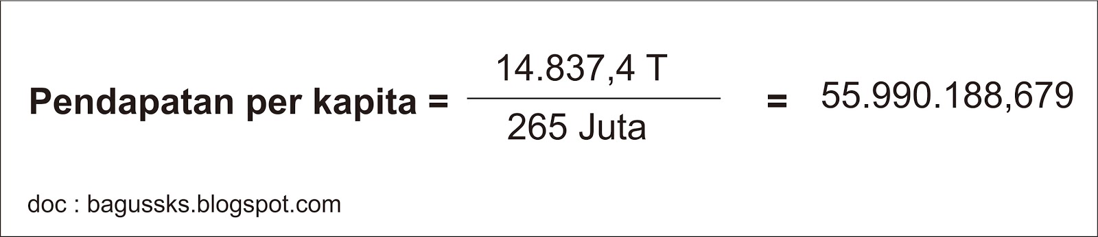 Bagaimana Cara Menghitung Pendapatan Perkapita